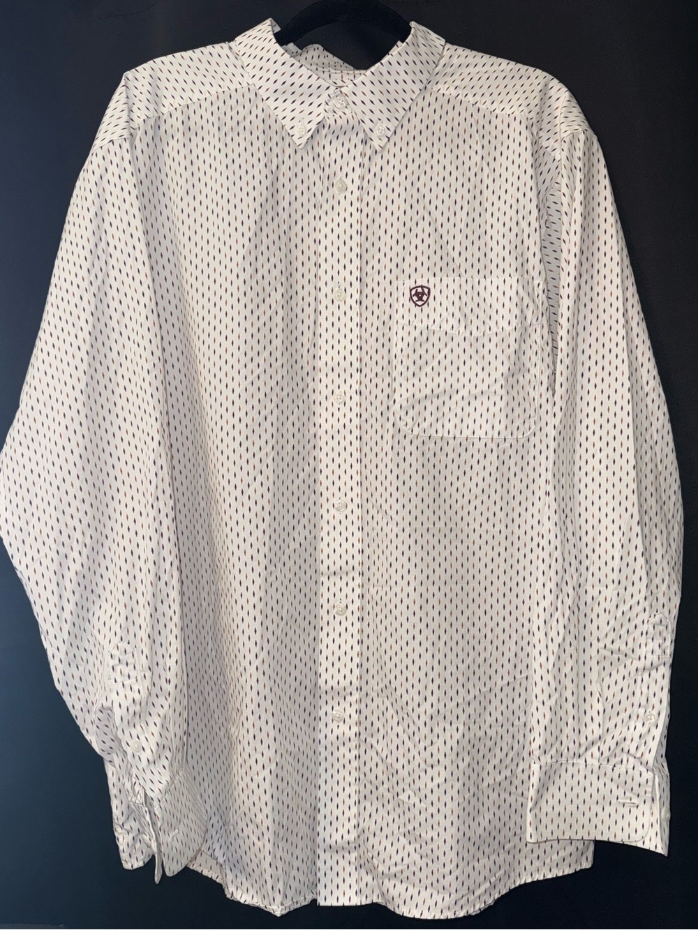ARIAT White Button-Down Shirt